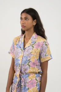 Bonne Fin Pajamas in Yellow Floral